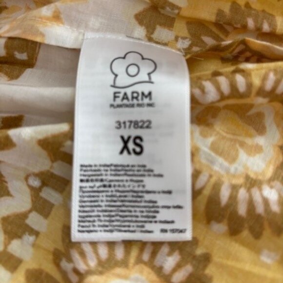 FARM Rio Off-white Aura Floral Mini Dress, XS - Picture 3 of 3